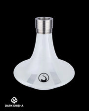 Base in vetro Steamulation Ultimate white Matt Metallic per narghilè